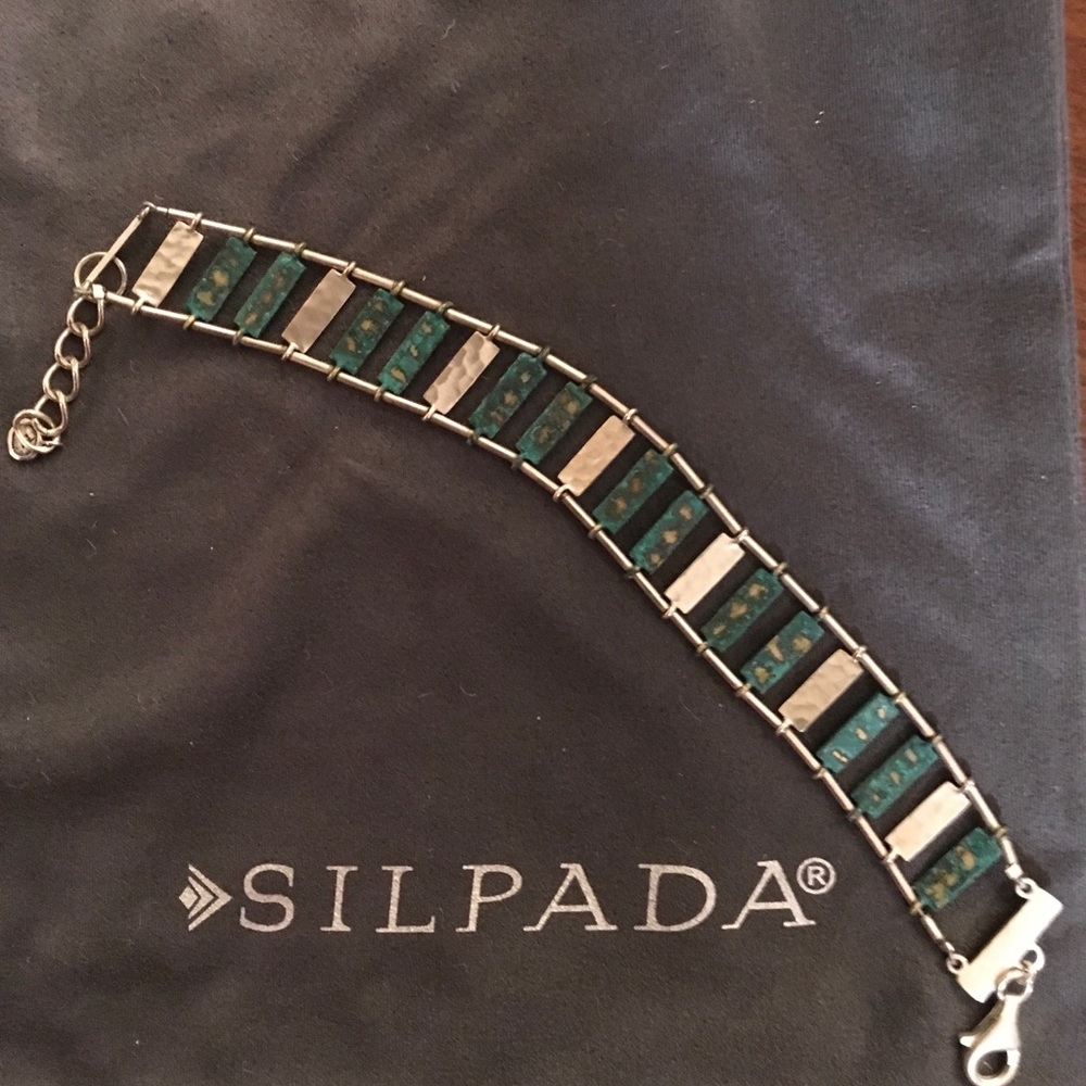 Silpada Sterling Silver and Patina Brass Bracelet